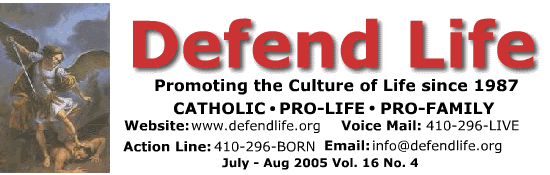 Defend Life Newsletter Masthead