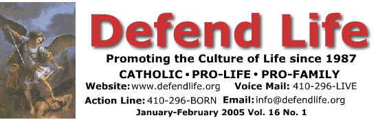 Defend Life Newsletter Masthead