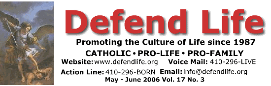 Defend Life Newsletter Masthead